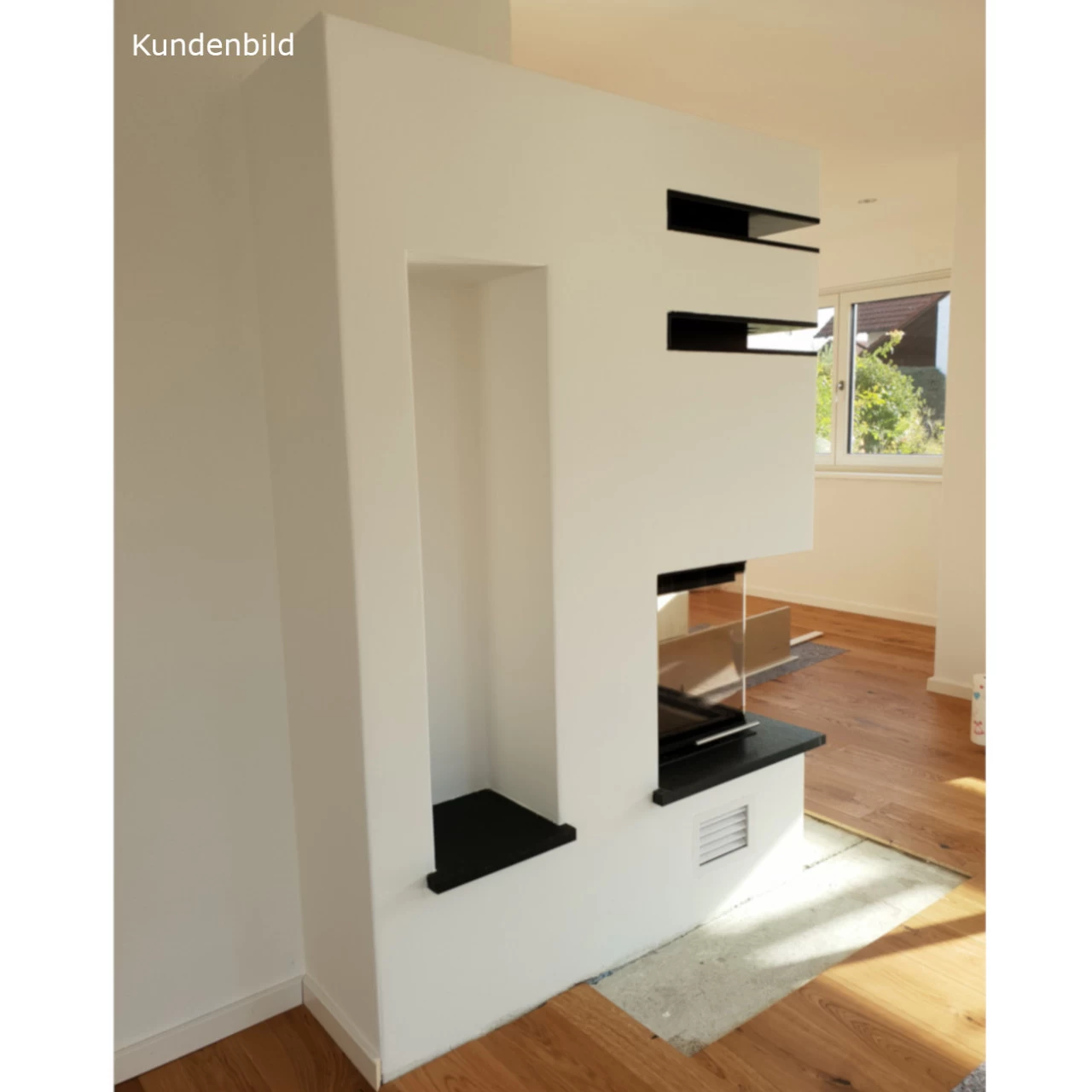 Smart 2PTH Eckkamin Rechts 7kW Rahmenloser Hebetür – Bild 7