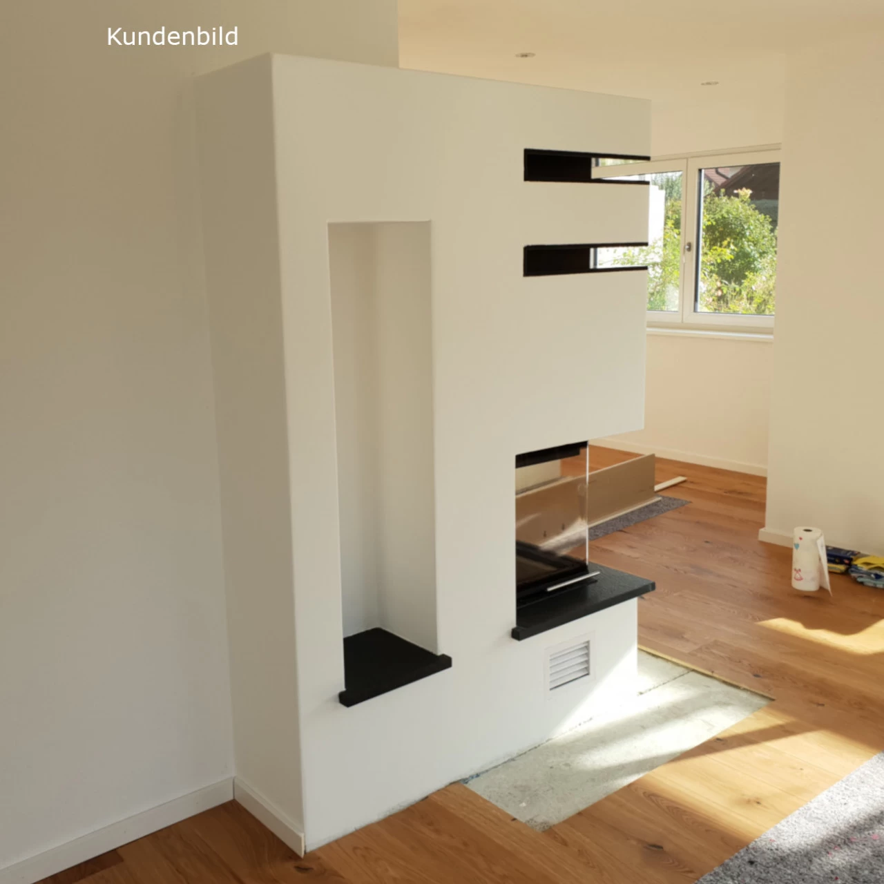 Smart 2PTH Eckkamin Rechts 7kW Rahmenloser Hebetür – Bild 11