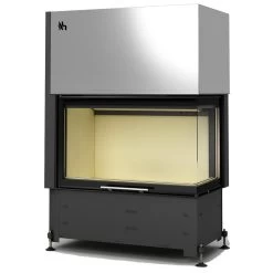 Warmluft-Kamineinsatz Volcano 2BPTH 11kw Rechtsverglast Hebetür