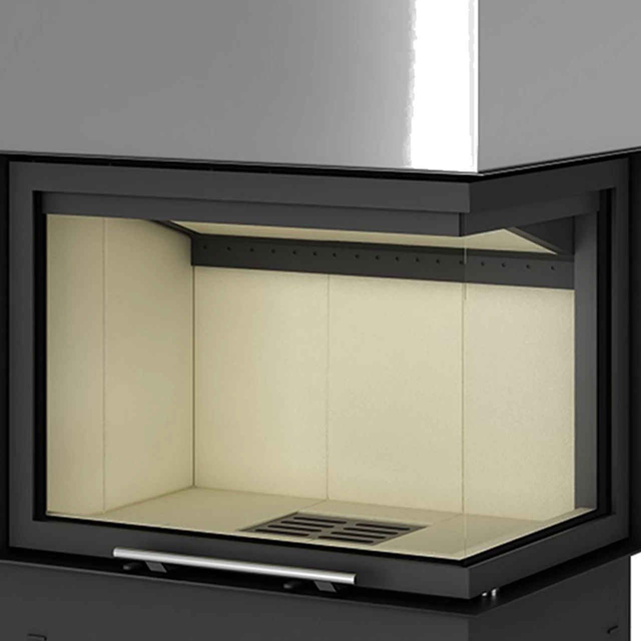 Volcano WPH18 Wassergeführter-Kamin 18kW Hebetür Rechtsverglast – Bild 2