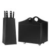 Bocad Designer Kaminbesteckset Und Holzkorb Schwarz