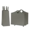 Bocad Designer Kaminbesteckset Und Holzkorb Taupe