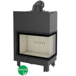 MBA17 Warmluft-Eckkamineinsatz 17kW Rechtsverglast