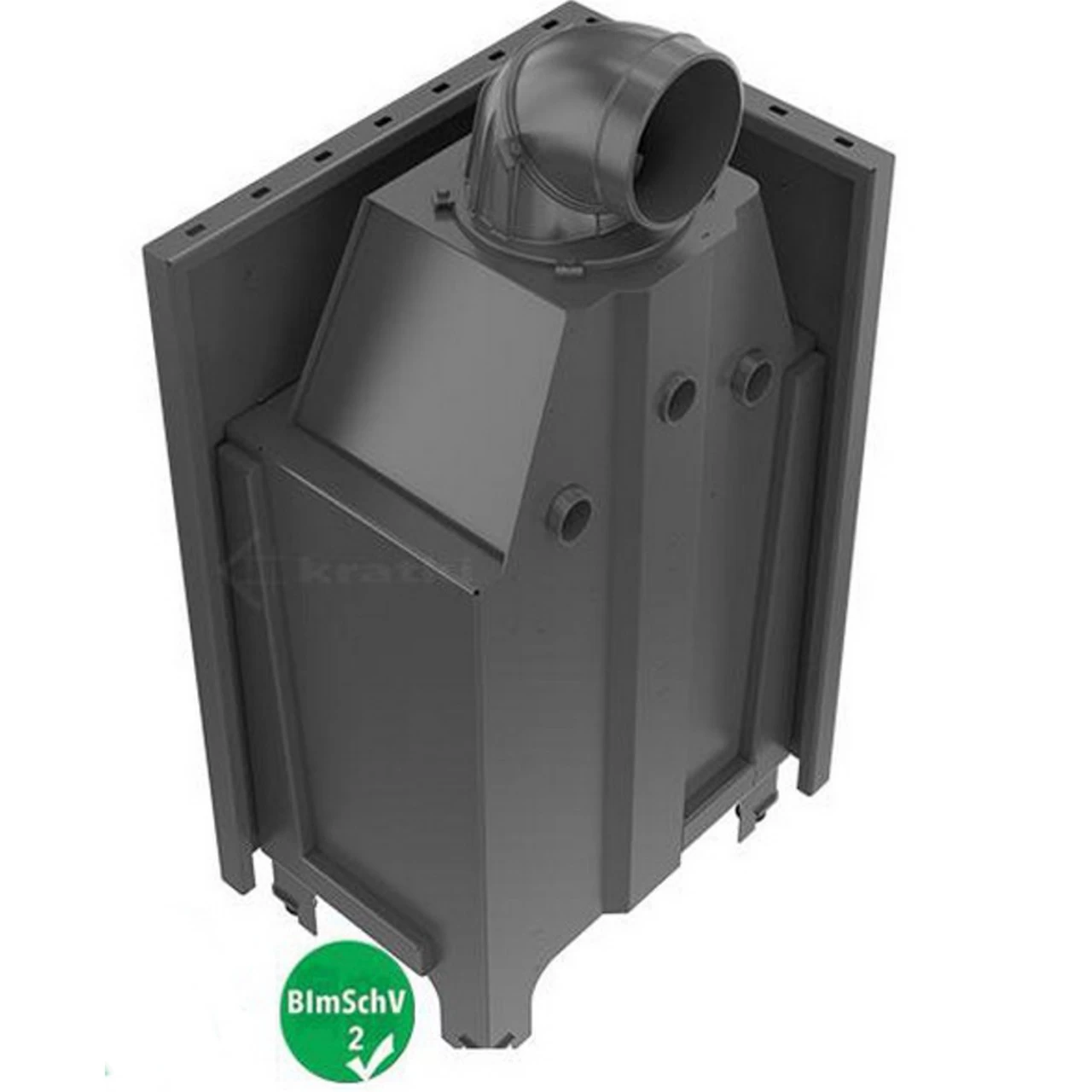 MBZ13 Warmluft Kamineinsatz 13kW Linksverglast – Bild 4