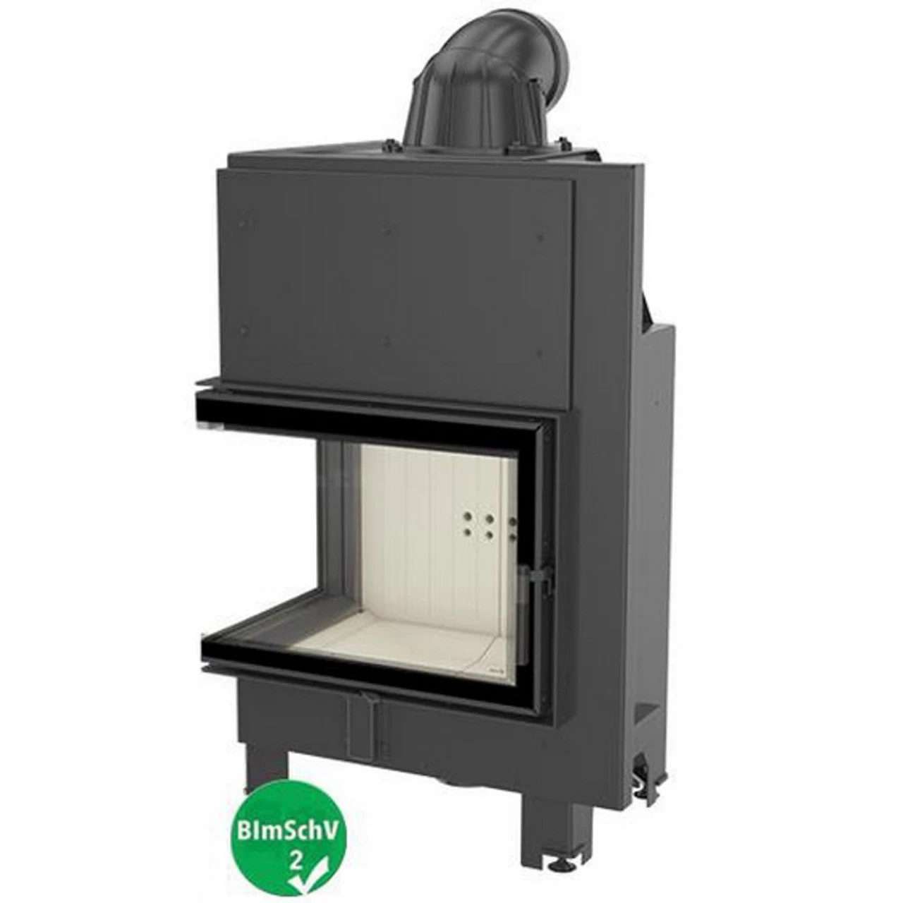 MBZ13 Warmluft Kamineinsatz 13kW Linksverglast – Bild 2