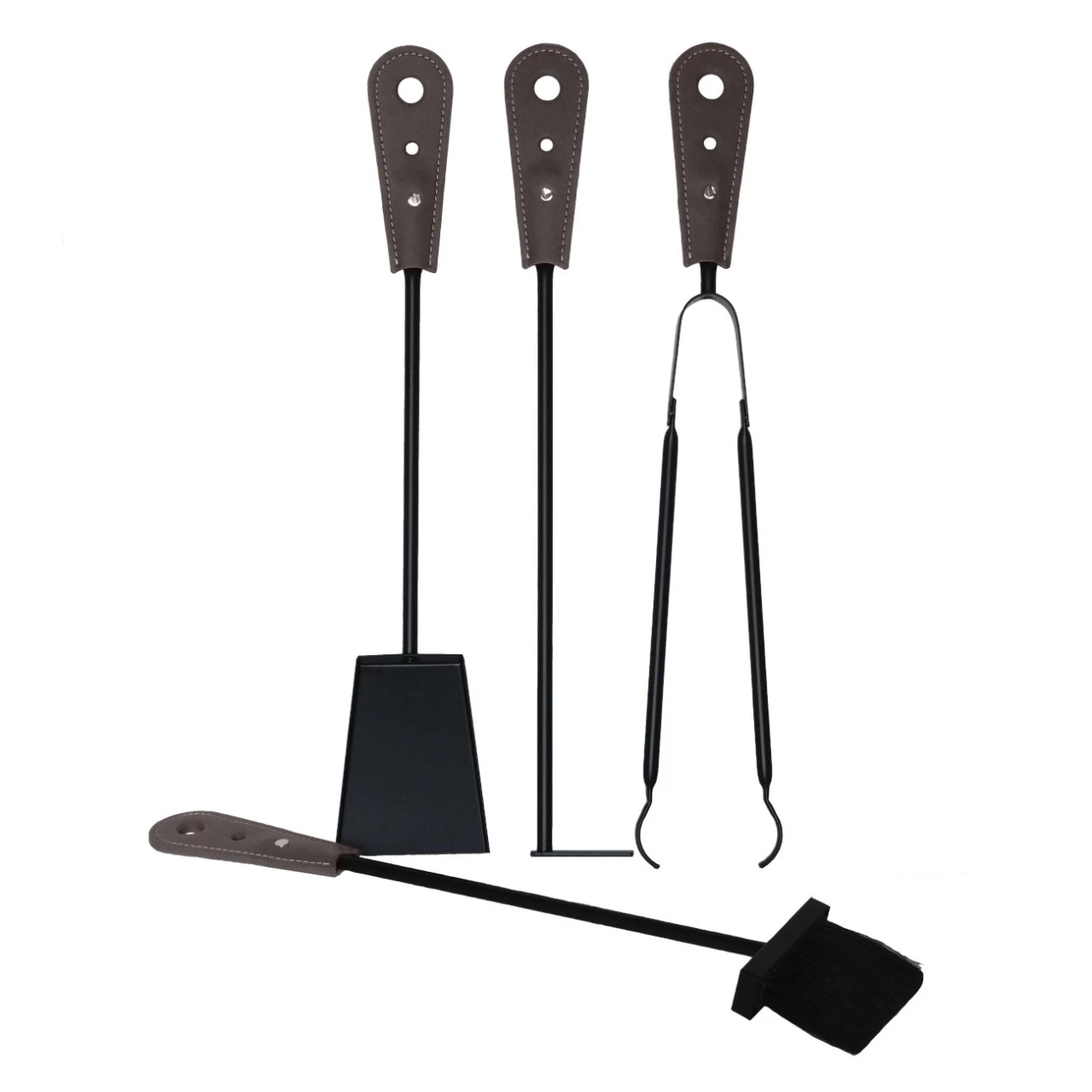 Alery Designer Kaminbesteckset Dunkel Braun – Bild 3