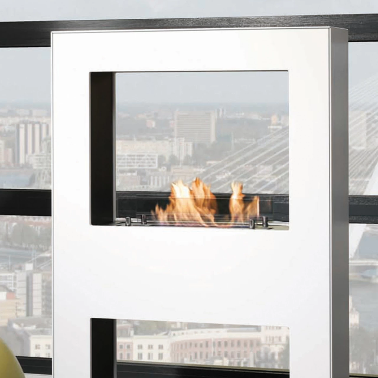 Lasize Ethanolkamin Tunnelkamin Weiß Mit Keramik Brenner – Bild 5