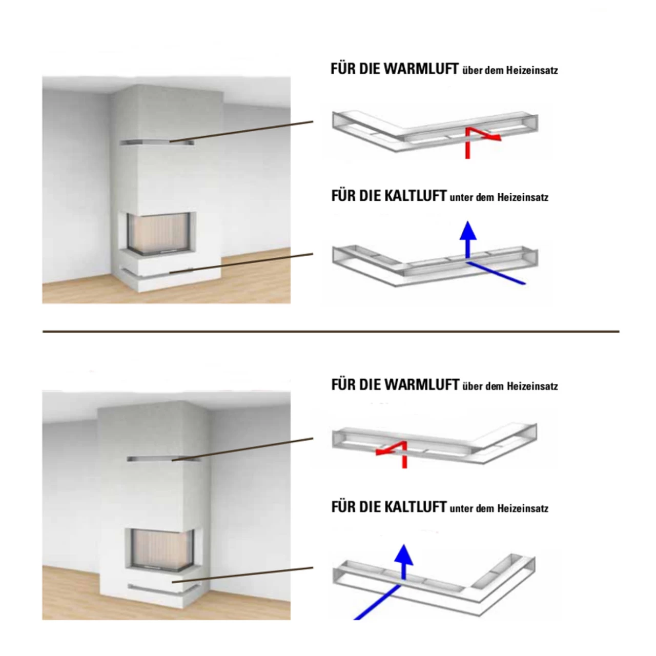 Eckluftleiste LUFT 56x56 Cm Weiss – Bild 3