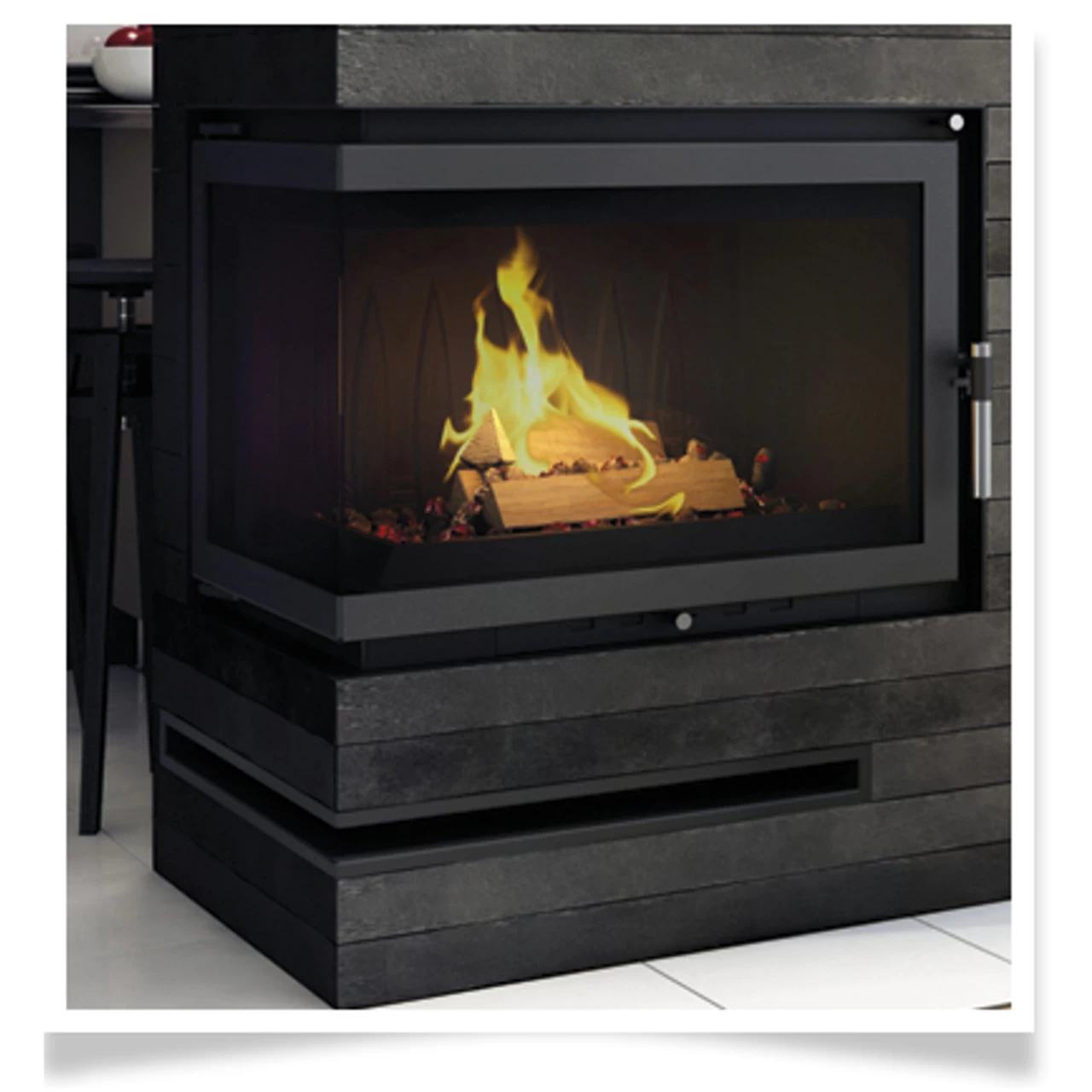 Eckluftleiste LUFT Rechts 55x77 Cm Graphit – Bild 4