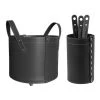 Lycad Designer Kaminbesteckset Und Holzkorb Schwarz