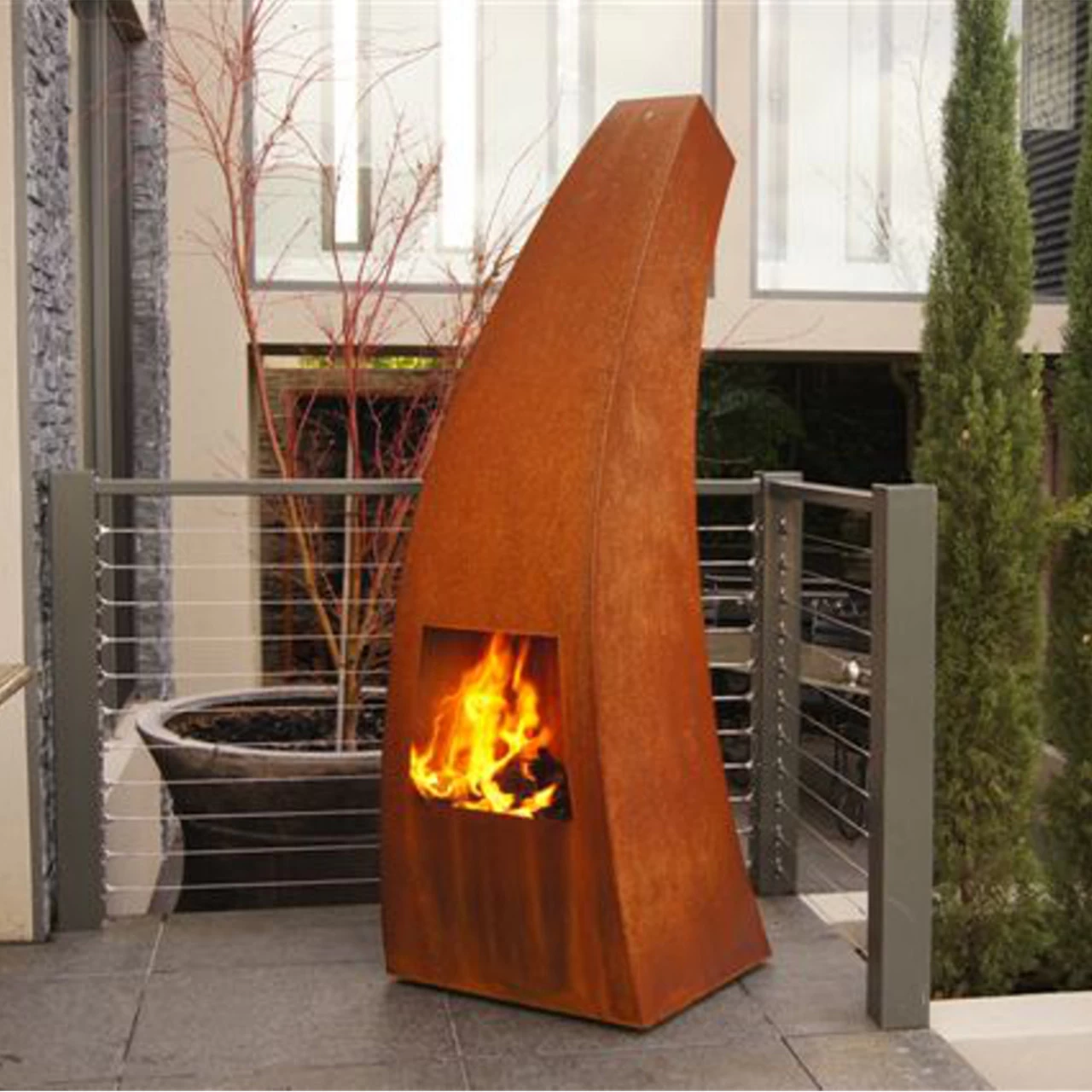 Outdoor/Garten Kamin Maca Corten
