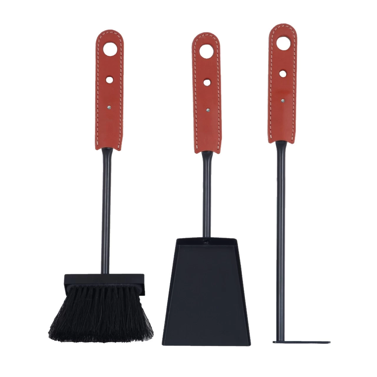 Lycad Designer Kaminbesteckset Und Holzkorb Rot – Bild 3