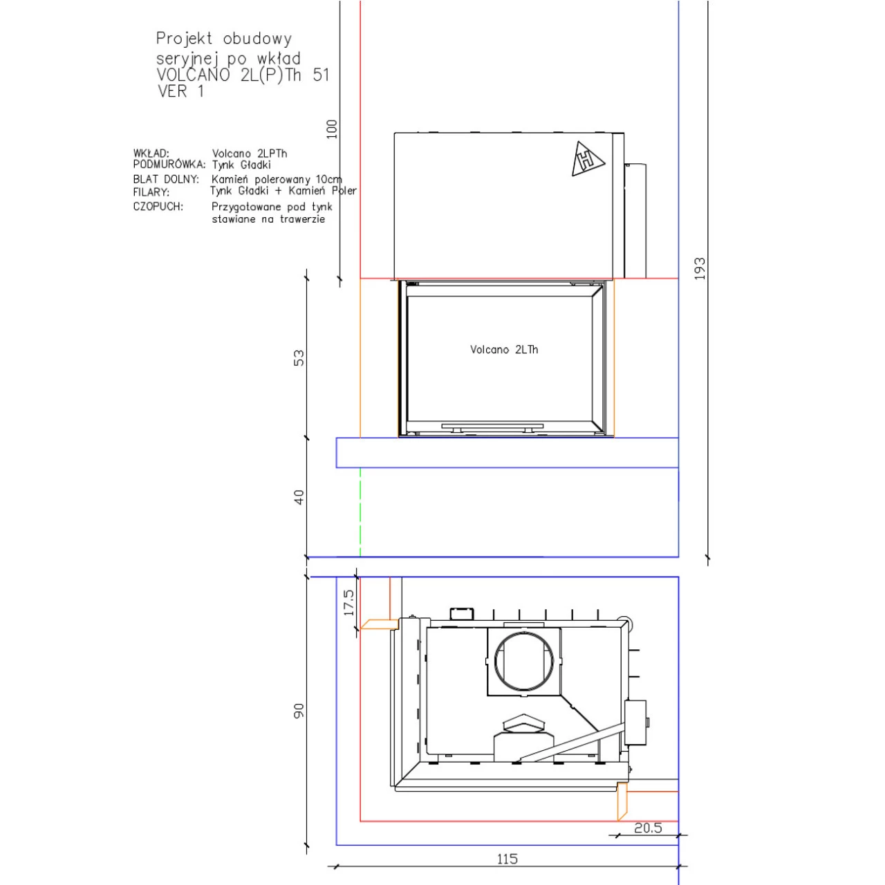 Kaminbausatz Imperial Extra Wasserkamin WPTh 12 KW Rechtsverglast – Bild 3