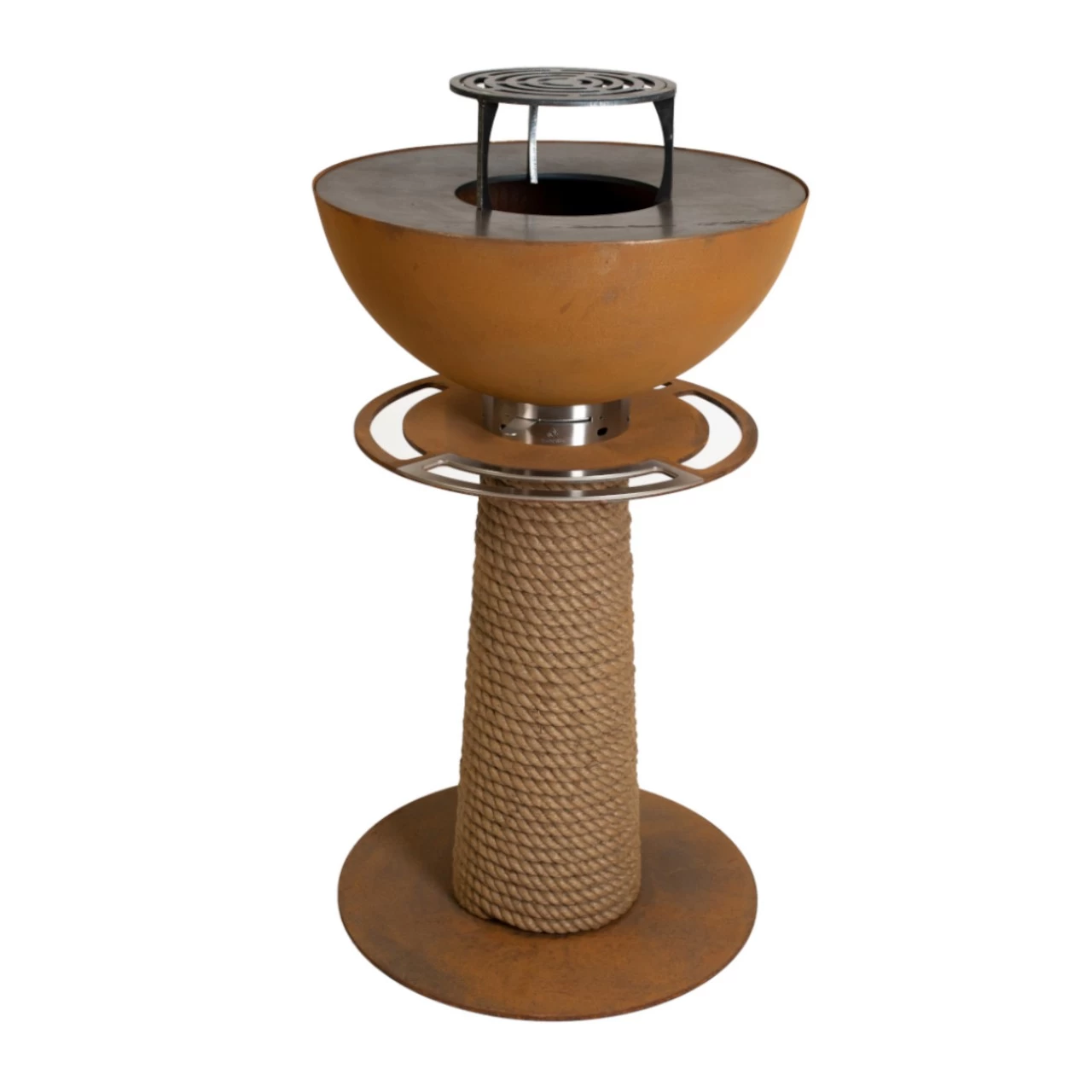 Juno 600 Gartenkamin Plancha Grill Cortenstahl – Bild 2