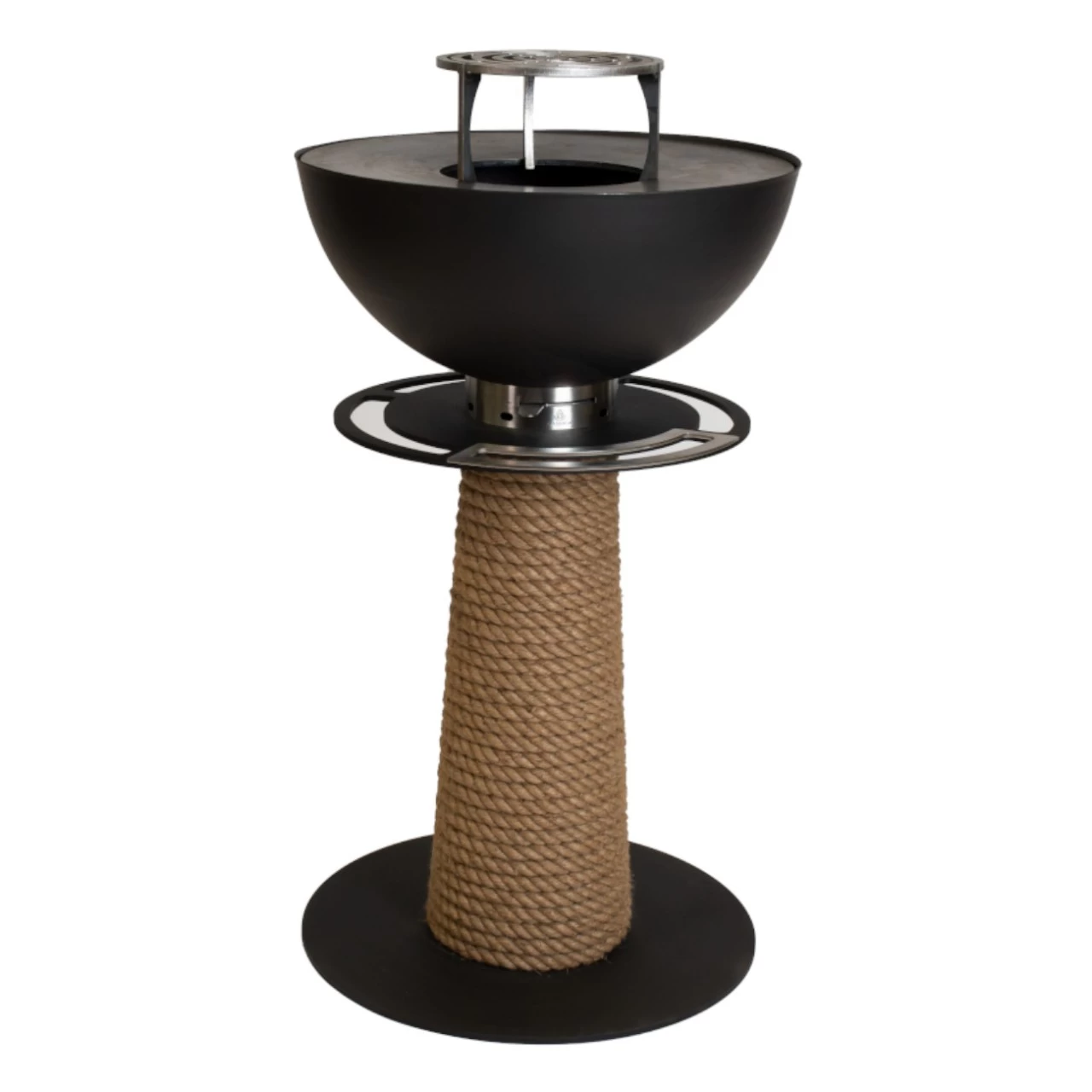 Juno 600 Gartenkamin Plancha Grill Schwarz – Bild 2