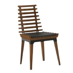 Nexo Iroko-Holz Garten Terrassen Stuhl Schwarz