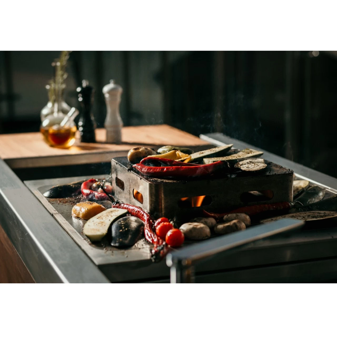 Narie Outdoor Kücheninsel Grill Schwarz – Bild 14