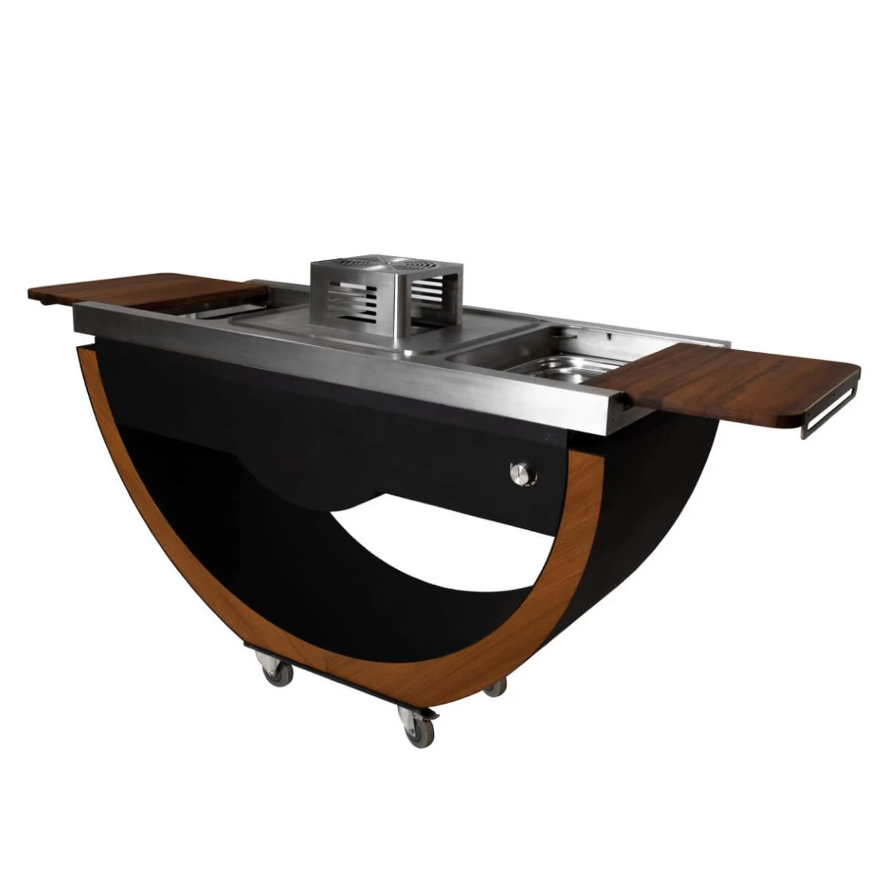 Narie Outdoor Kücheninsel Grill Schwarz – Bild 4