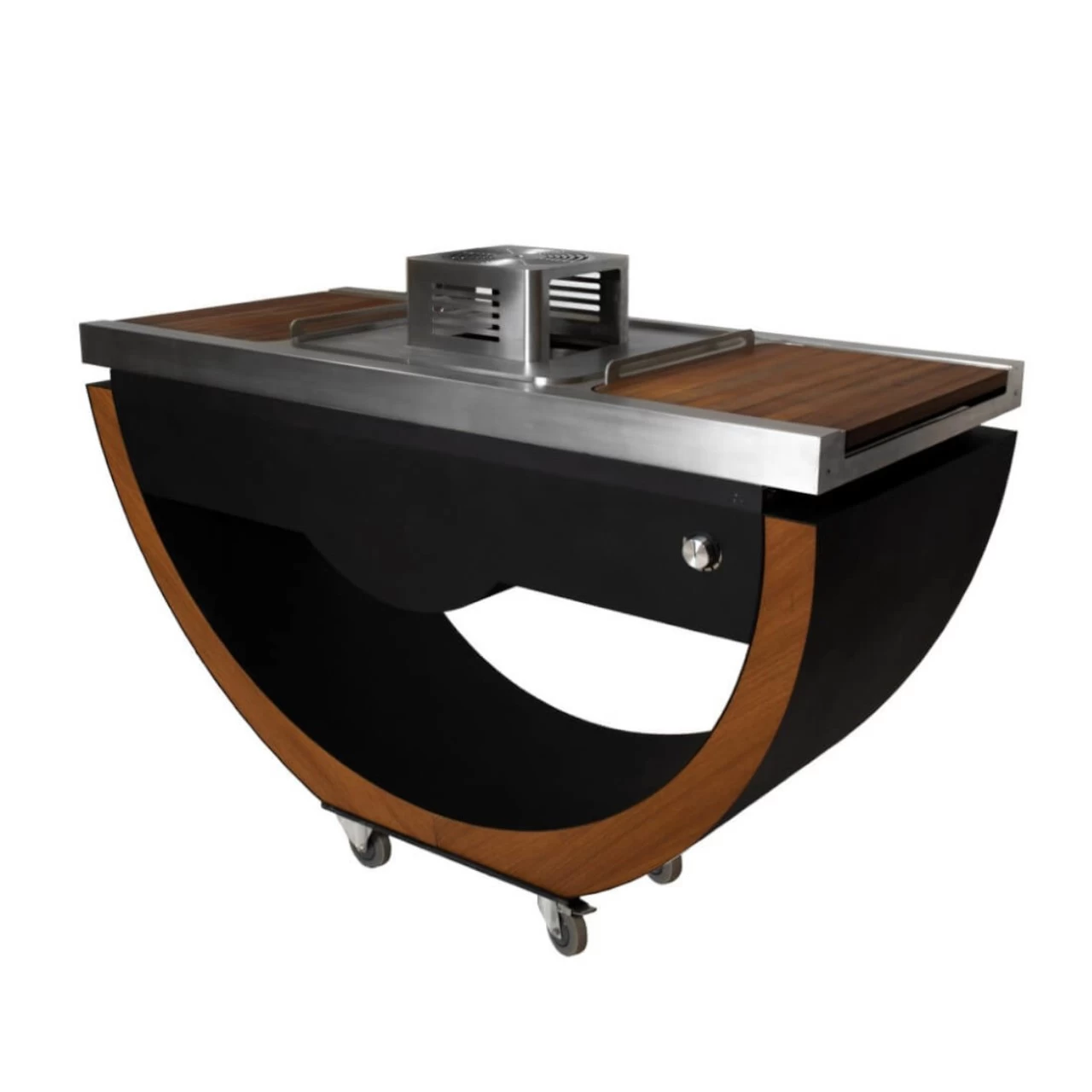 Narie Outdoor Kücheninsel Grill Schwarz – Bild 5