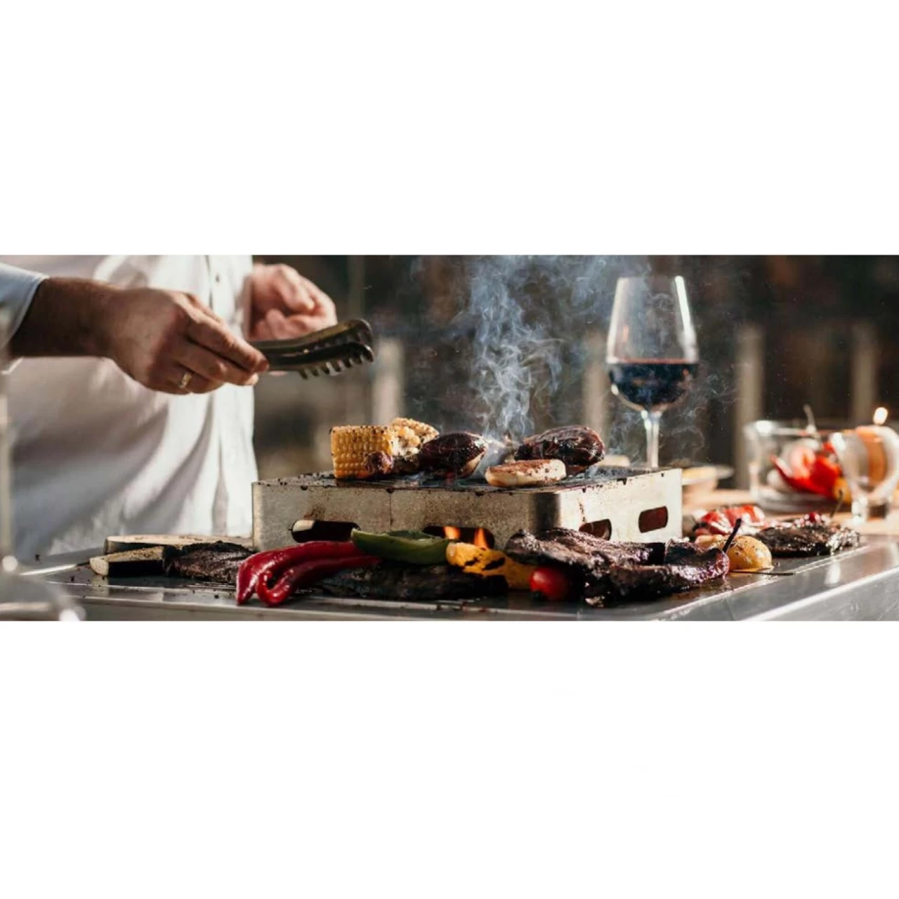 Narie Outdoor Kücheninsel Grill Schwarz – Bild 10