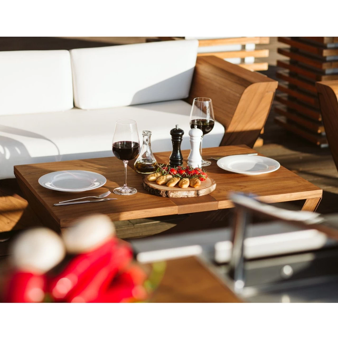 Narie Outdoor Couch Tisch Cortenstahl – Bild 4