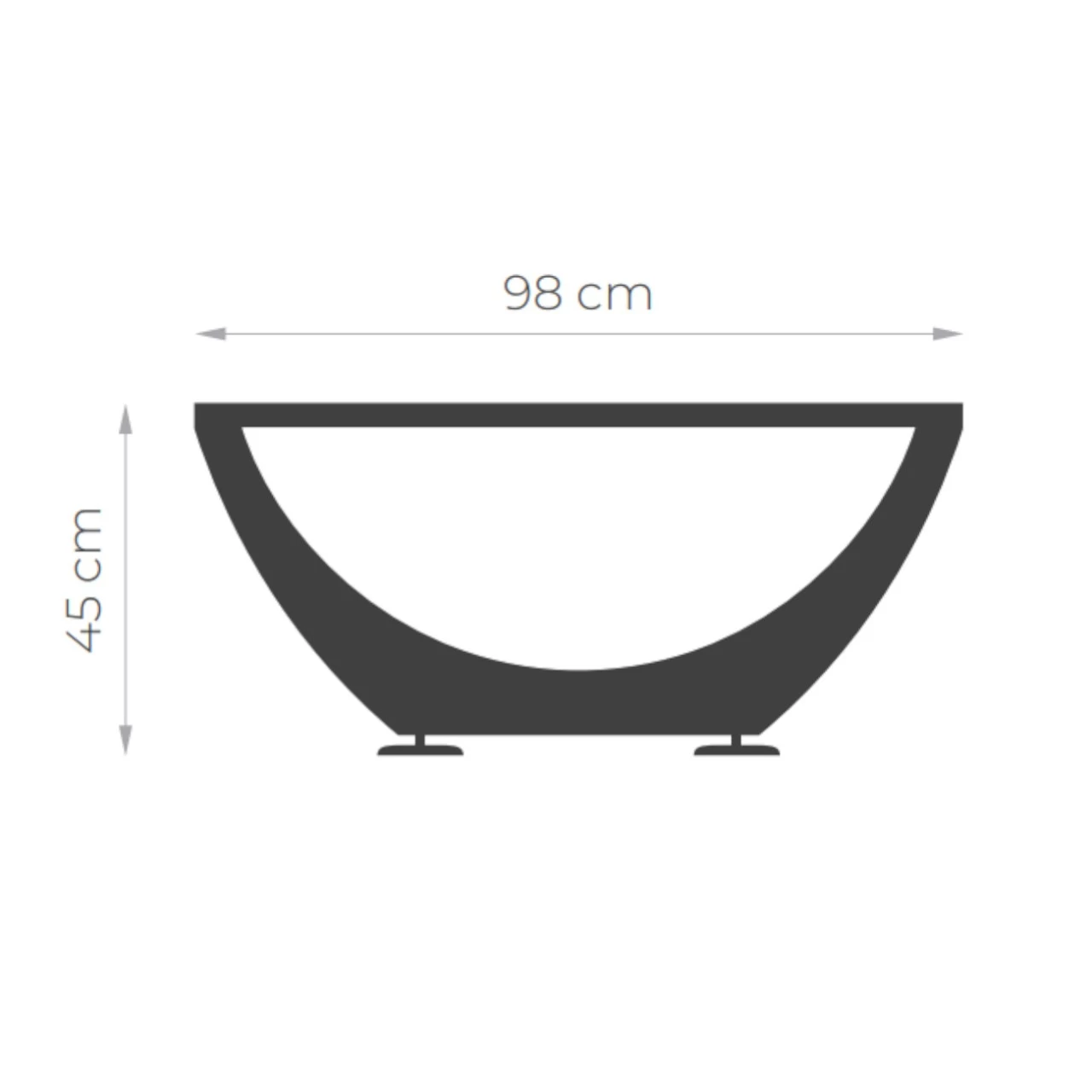 Narie Outdoor Couch Tisch Schwarz – Bild 7