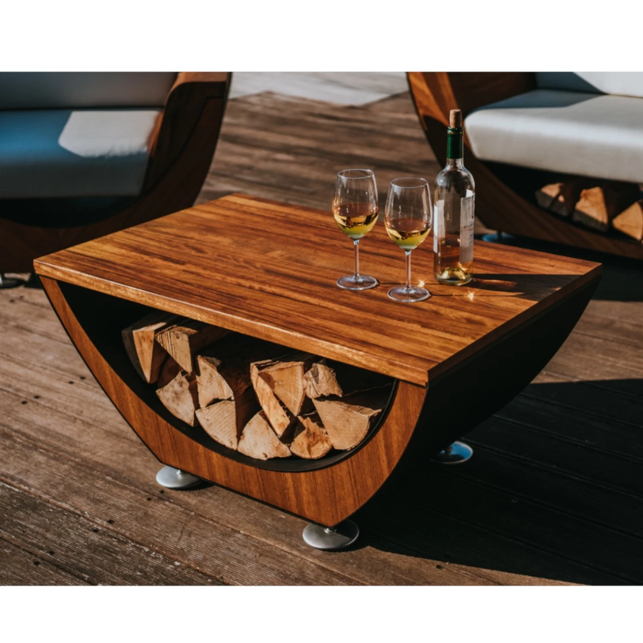 Narie Outdoor Couch Tisch Schwarz – Bild 2