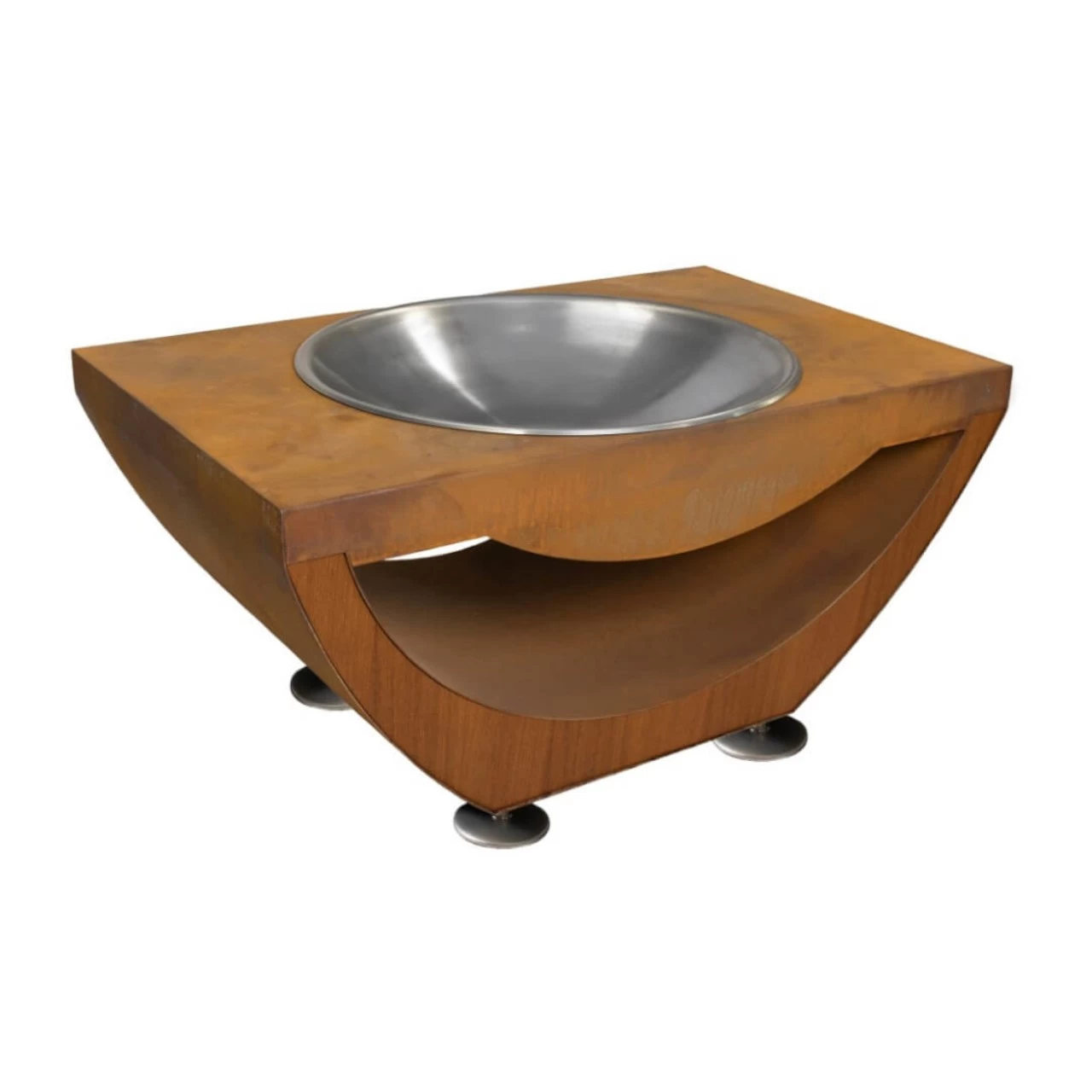 Narie Outdoor Feuerstelle / Feuerschale Cortenstahl – Bild 3