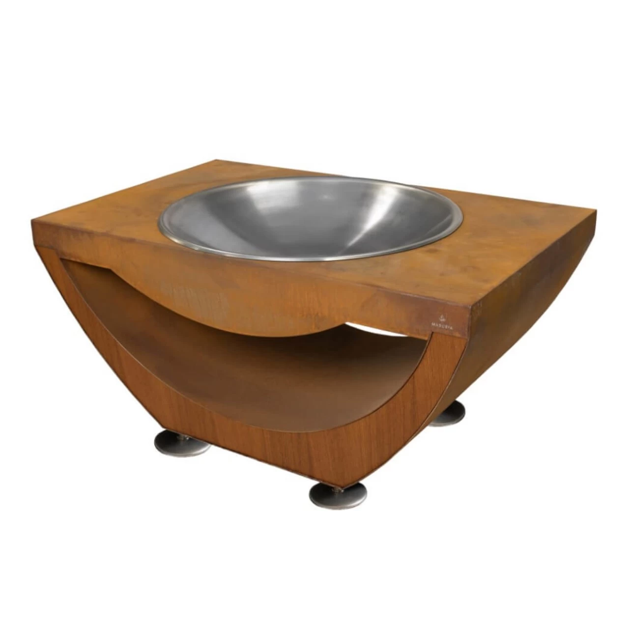 Narie Outdoor Feuerstelle / Feuerschale Cortenstahl – Bild 5