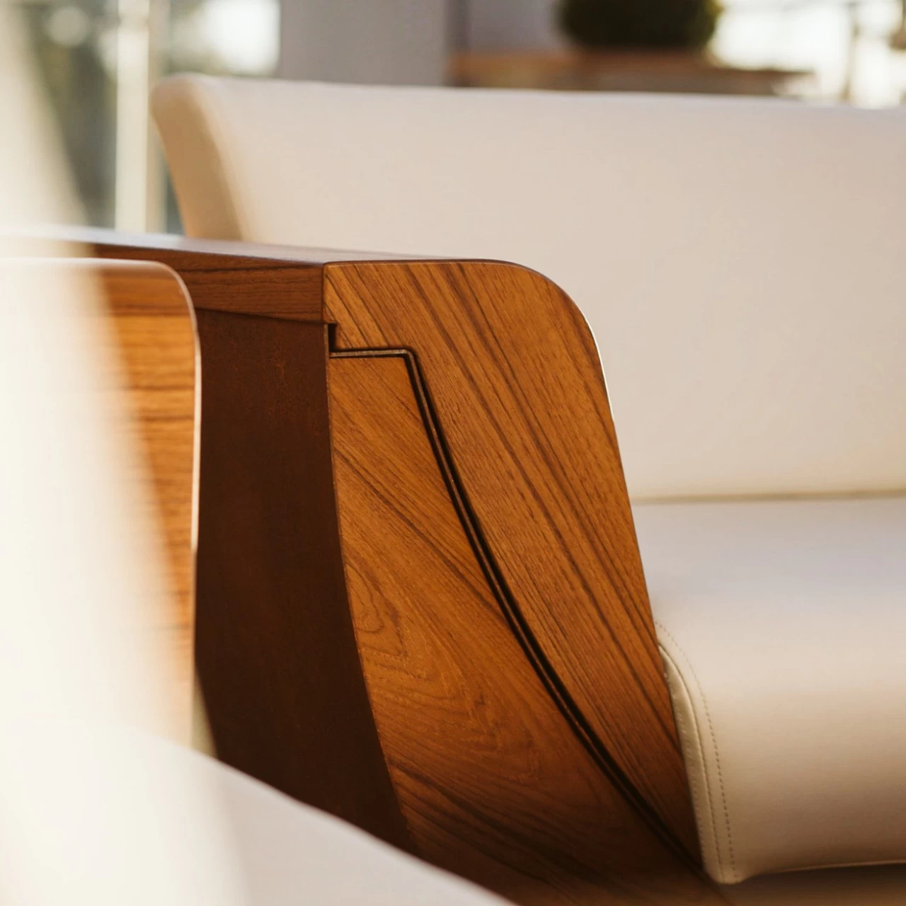 Narie Outdoor Sessel Cortenstahl Ice Weiß – Bild 4