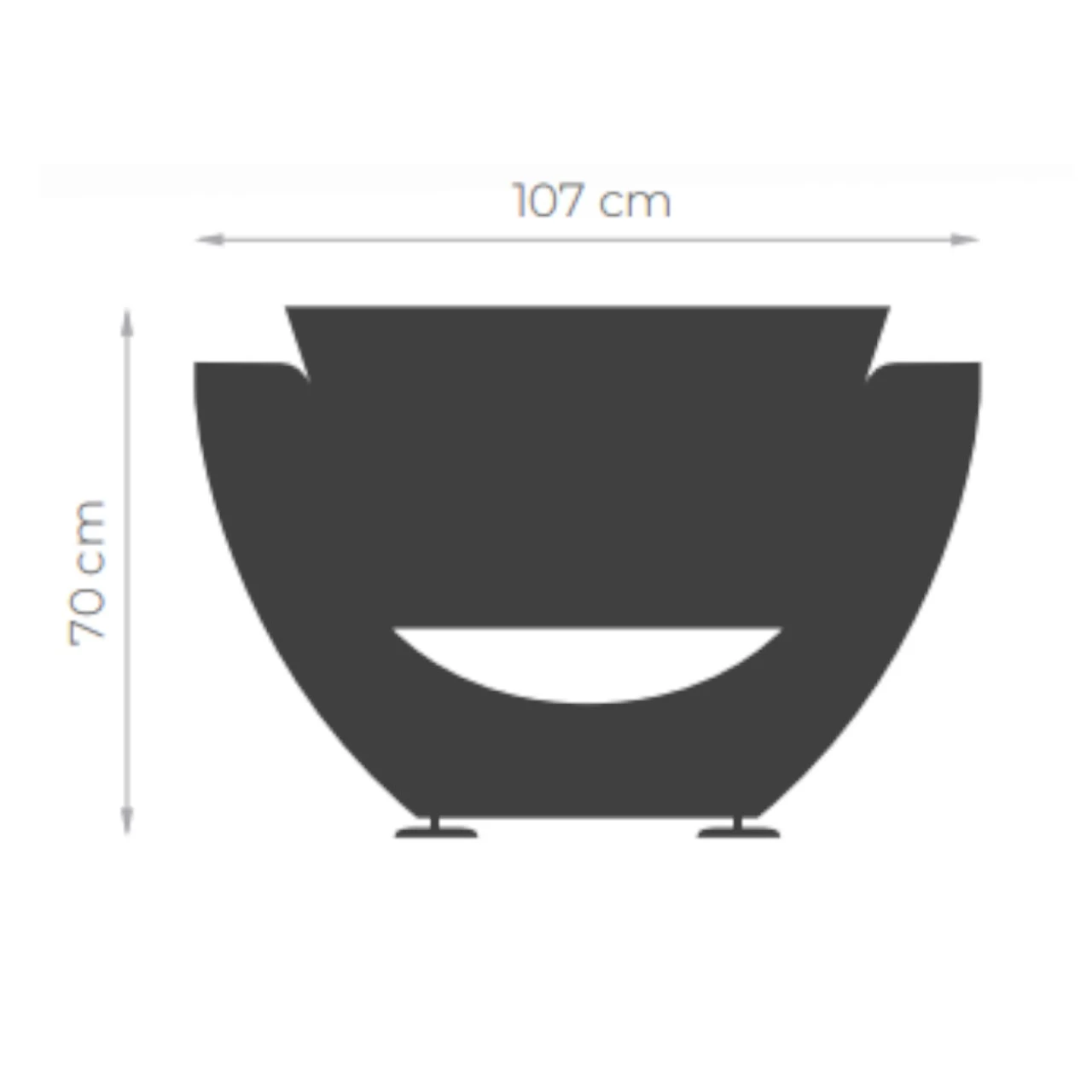 Narie Outdoor Lounge Sitzgruppe Mit Couch Tisch Cortenstahl Beige – Bild 9