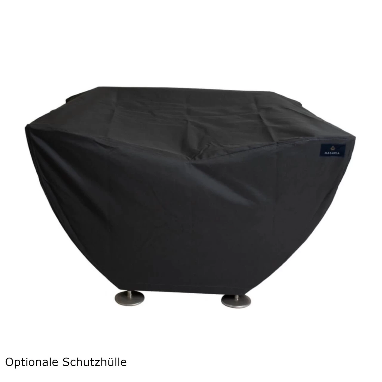 Narie Outdoor Lounge Sitzgruppe Mit Couch Tisch Cortenstahl Beige – Bild 12