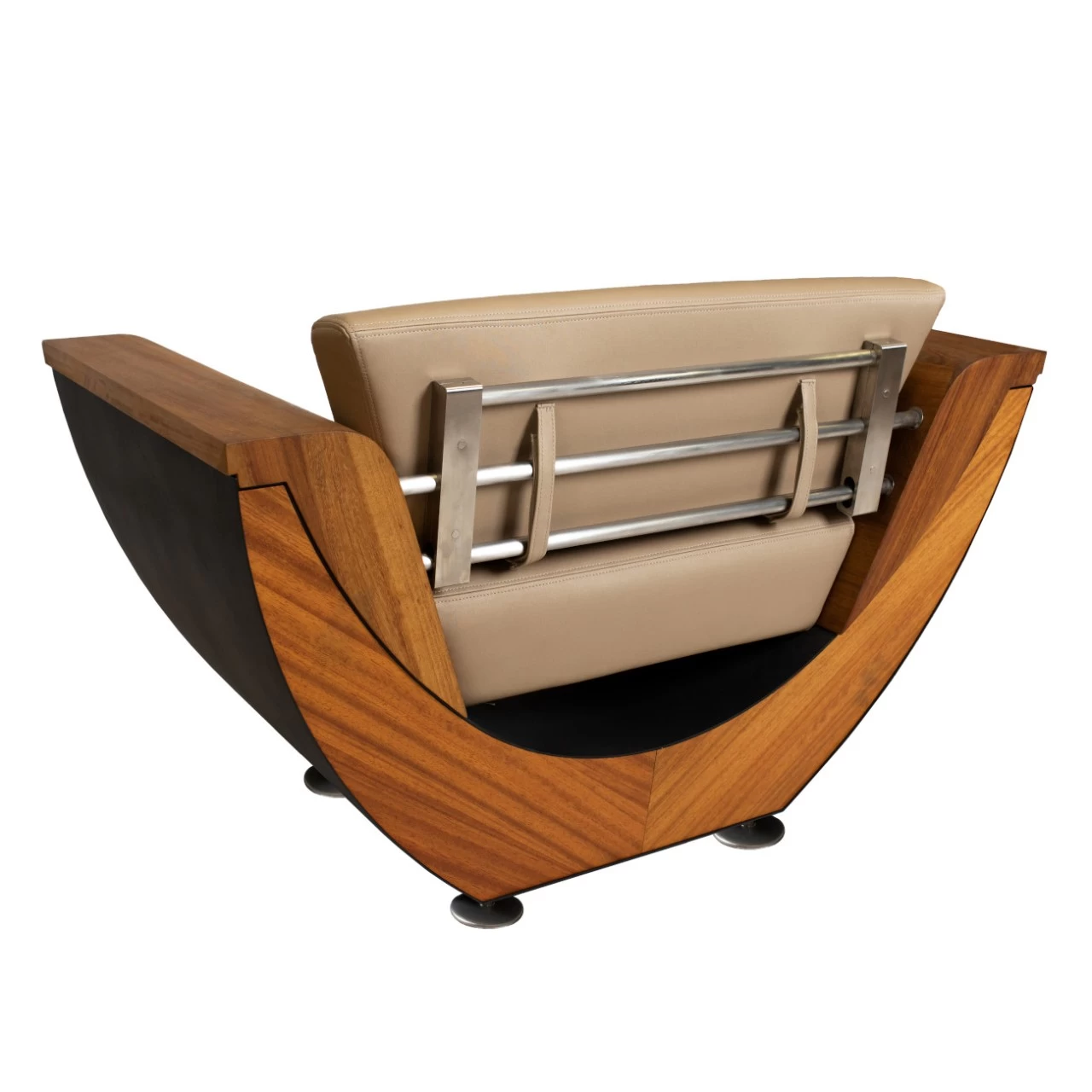 Narie Outdoor Sessel Schwarz Beige – Bild 3