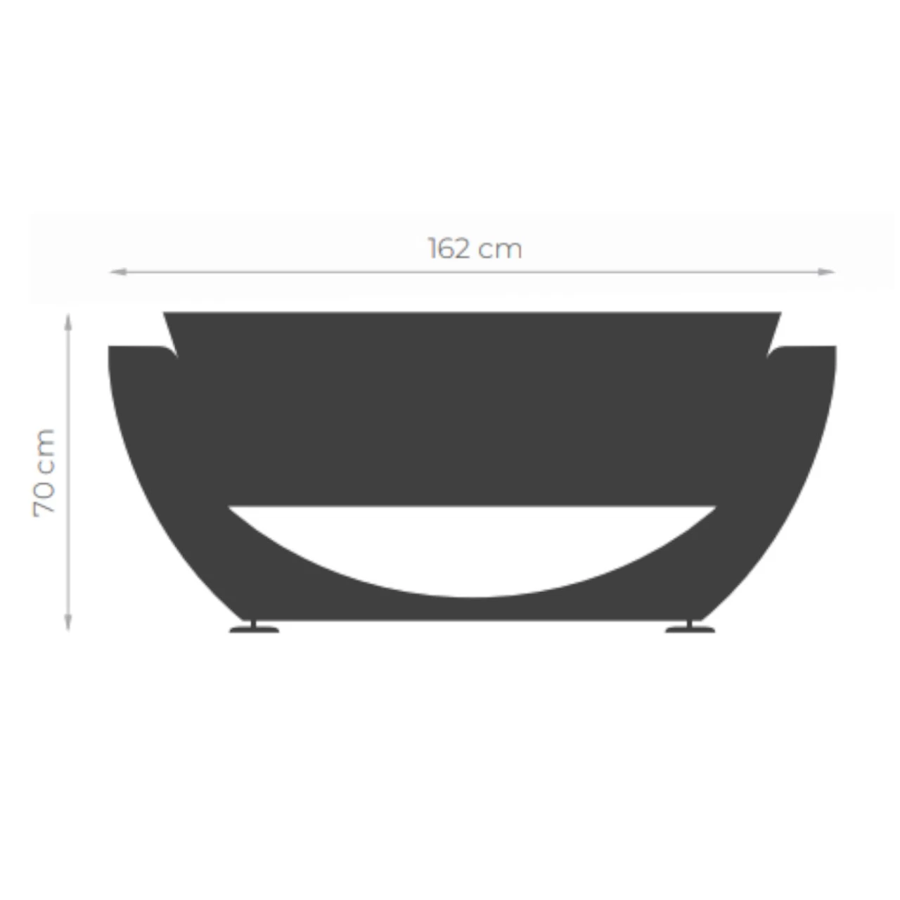 Narie Outdoor Sofa Schwarz Beige – Bild 9