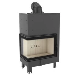 MBO Warmluft-Eckkamineinsatz 15kW Links Verglast