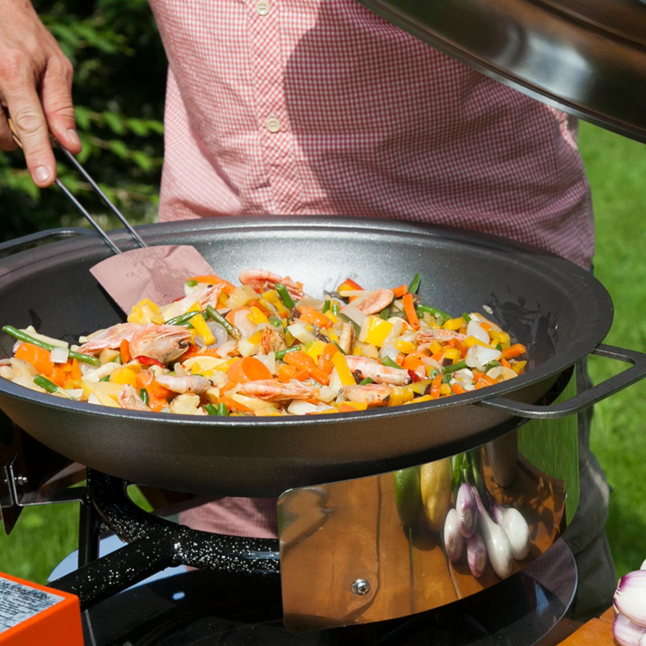 Muurikka Original Wok Pfanne Mit Tasche 43 Cm Ø Finnische Qualität – Bild 3