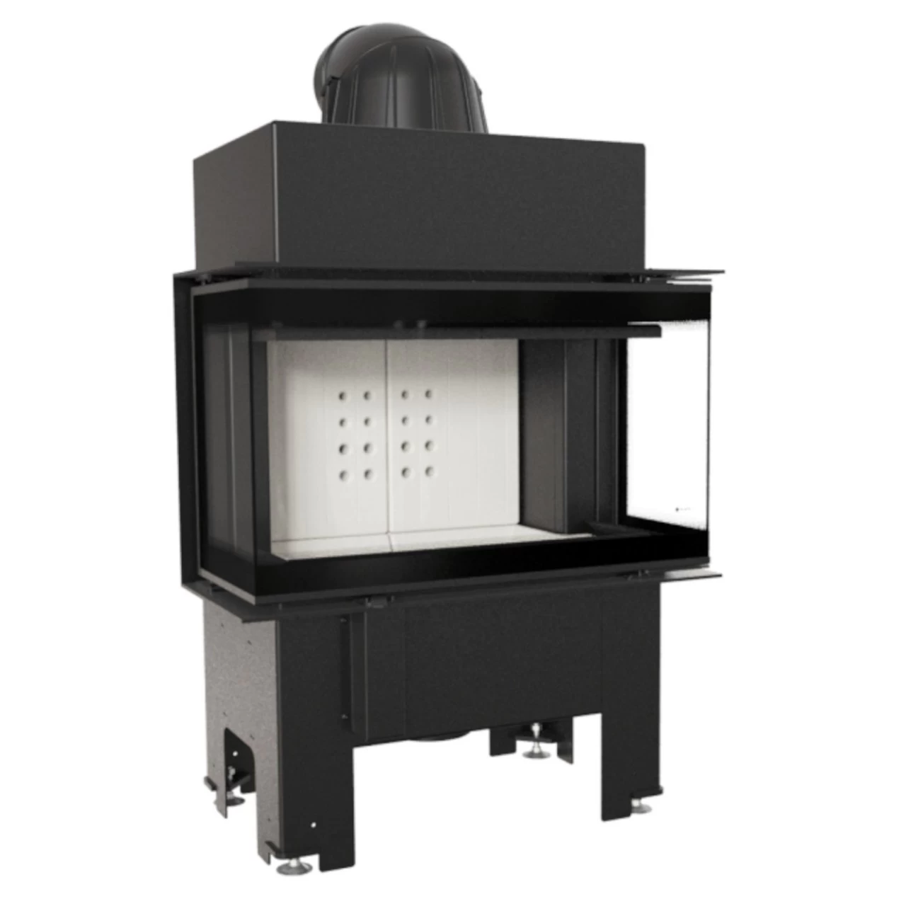 NBC 7 - 3 Seitiger Panorama Kamineinsatz 7kW Mit Schwenktür – Bild 2