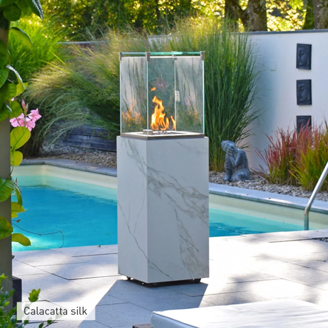 Neocube-o Calacatta Silk Terrassenstrahler / Heizstrahler – Bild 2