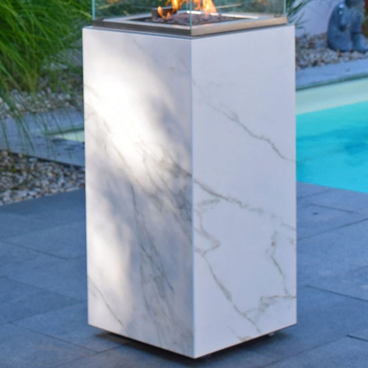 Neocube-o Calacatta Silk Terrassenstrahler / Heizstrahler – Bild 6