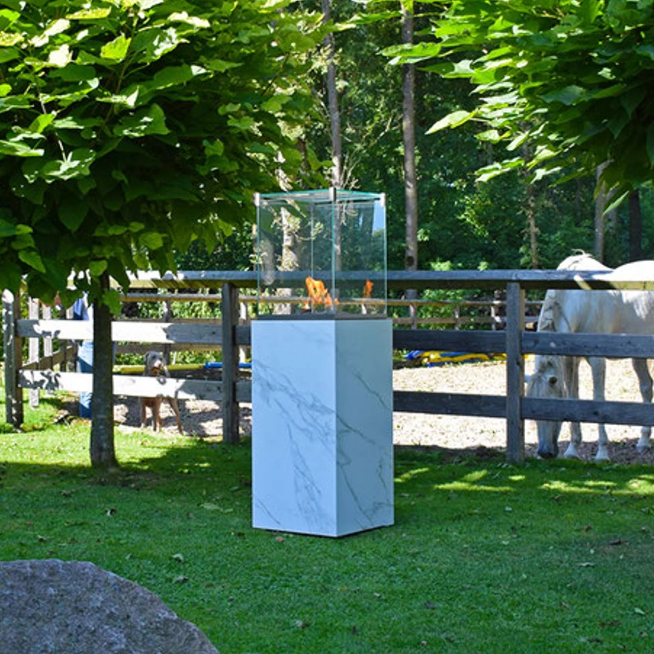 Neocube-o Calacatta Silk Terrassenstrahler / Heizstrahler – Bild 5