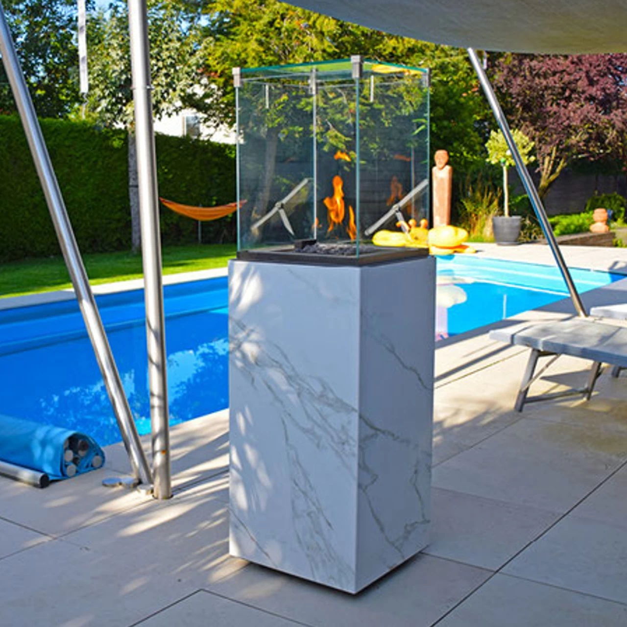 Neocube-o Calacatta Silk Terrassenstrahler / Heizstrahler – Bild 7