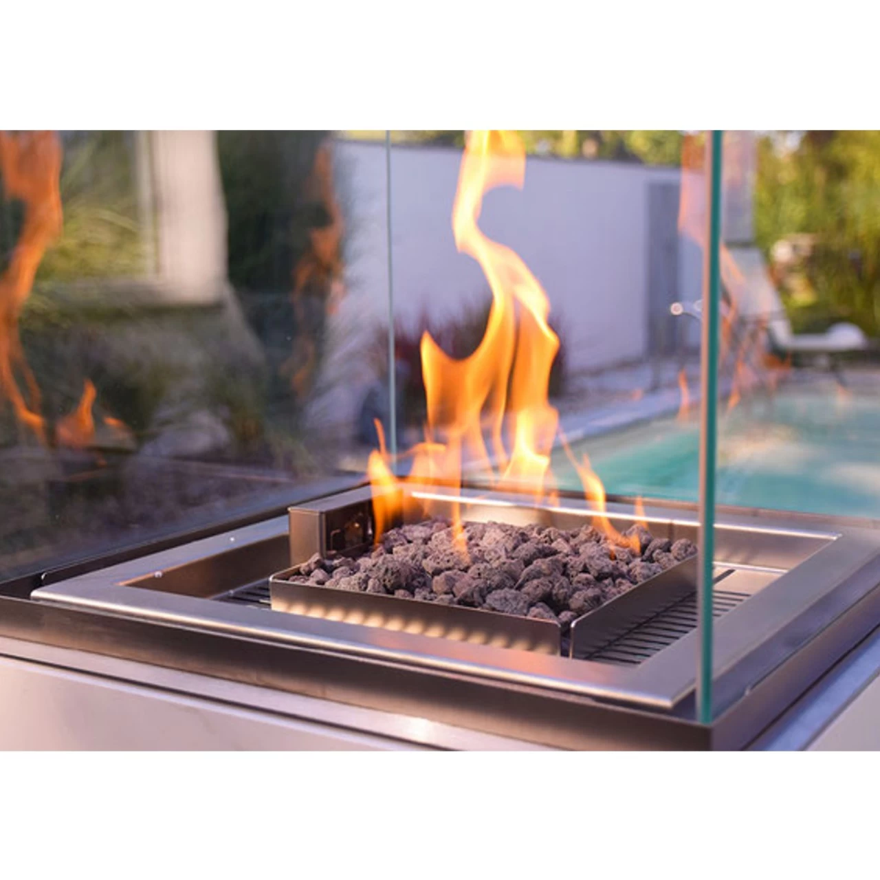 Neocube-o Calacatta Silk Terrassenstrahler / Heizstrahler – Bild 9