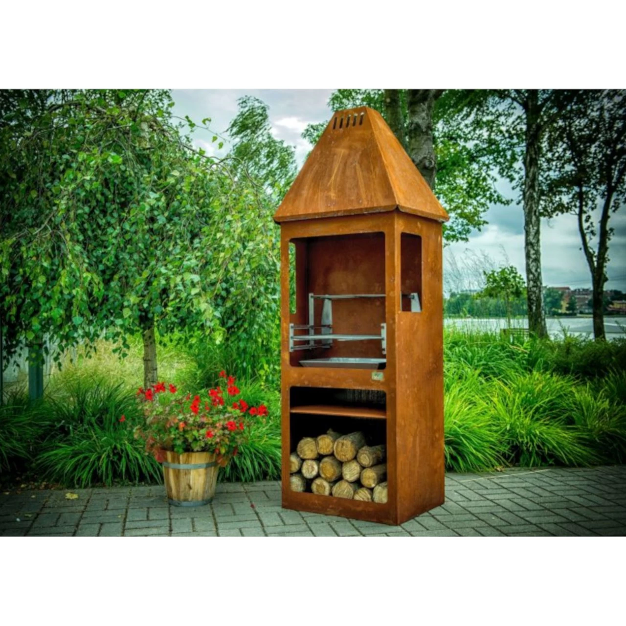Gartenkamin / Grill BLF-14 Cortenstahl – Bild 2