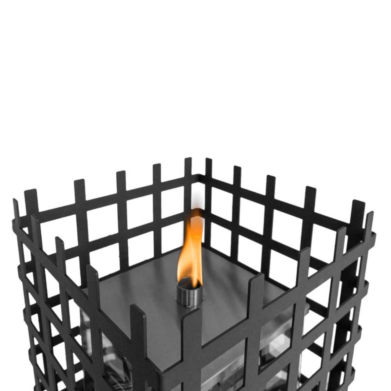 Würfel Öl-Lampe ELDUR Schwarz – Bild 2