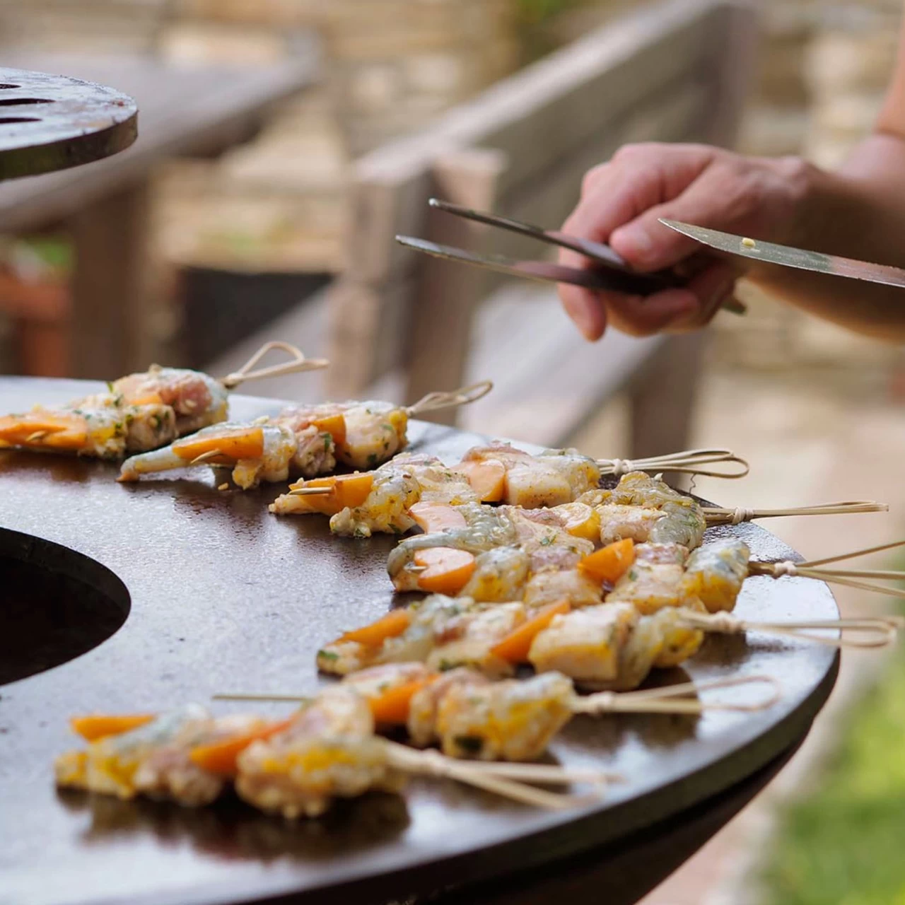 Gartenkamin Plancha Grill PIO100 Cortenstahl – Bild 8