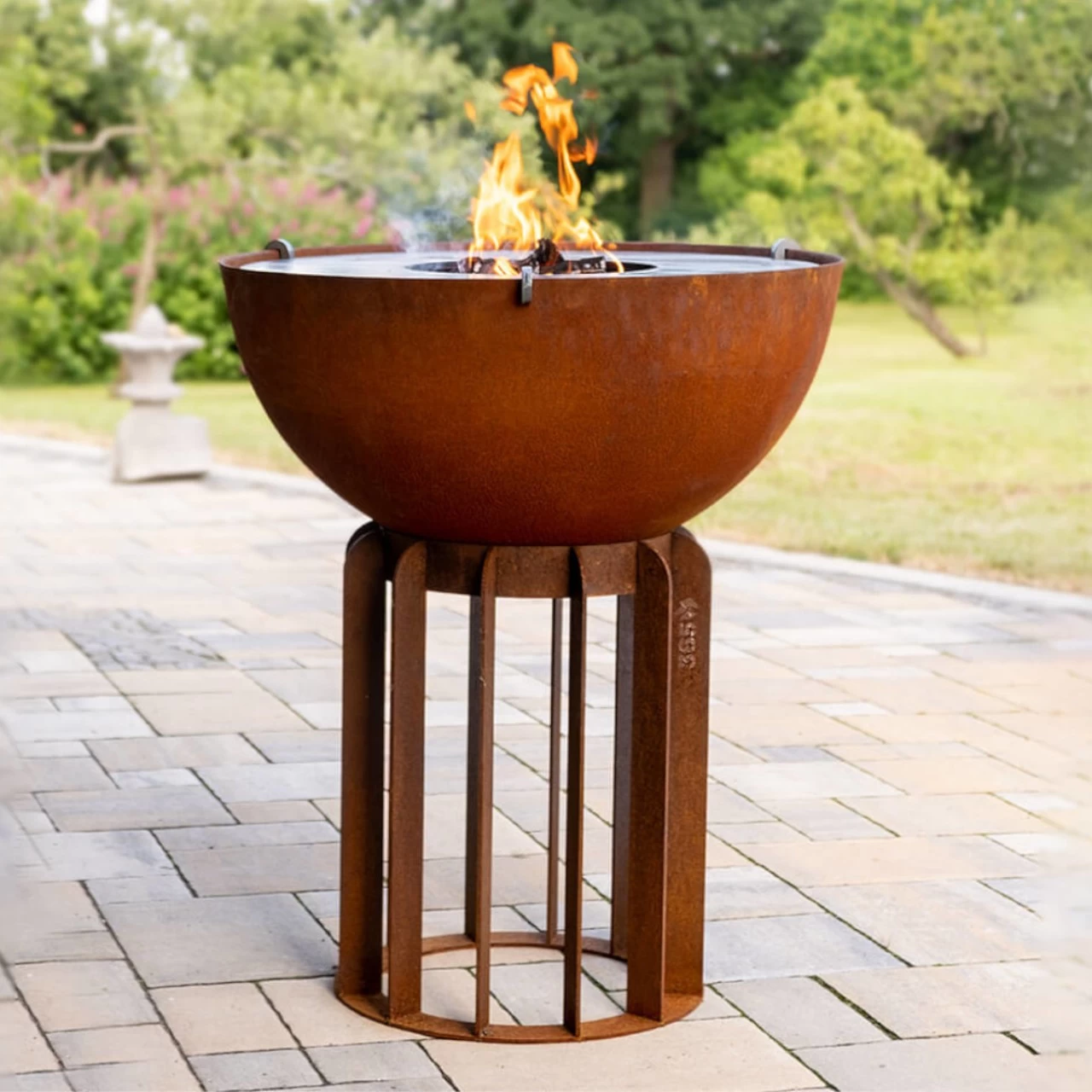 Gartenkamin Plancha Grill TALYN Cortenstahl – Bild 2