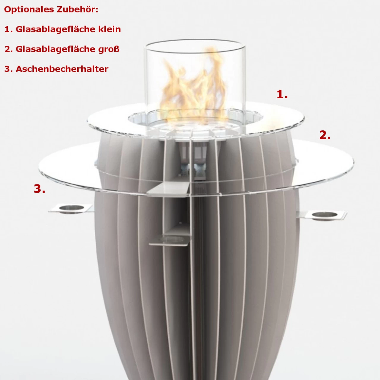 GlammFire Tuli Premium Stehtisch / Ethanolkamin – Bild 5