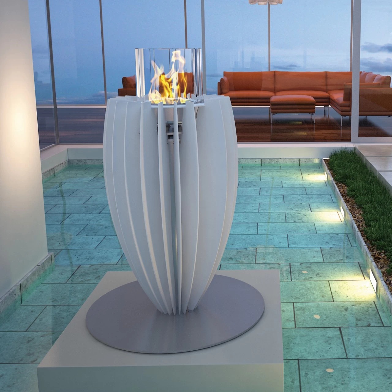 GlammFire Tuli Premium Stehtisch / Ethanolkamin – Bild 2