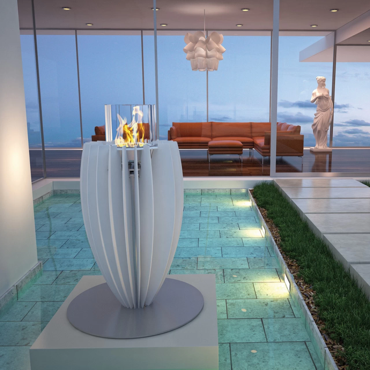 GlammFire Tuli Premium Stehtisch / Ethanolkamin – Bild 3