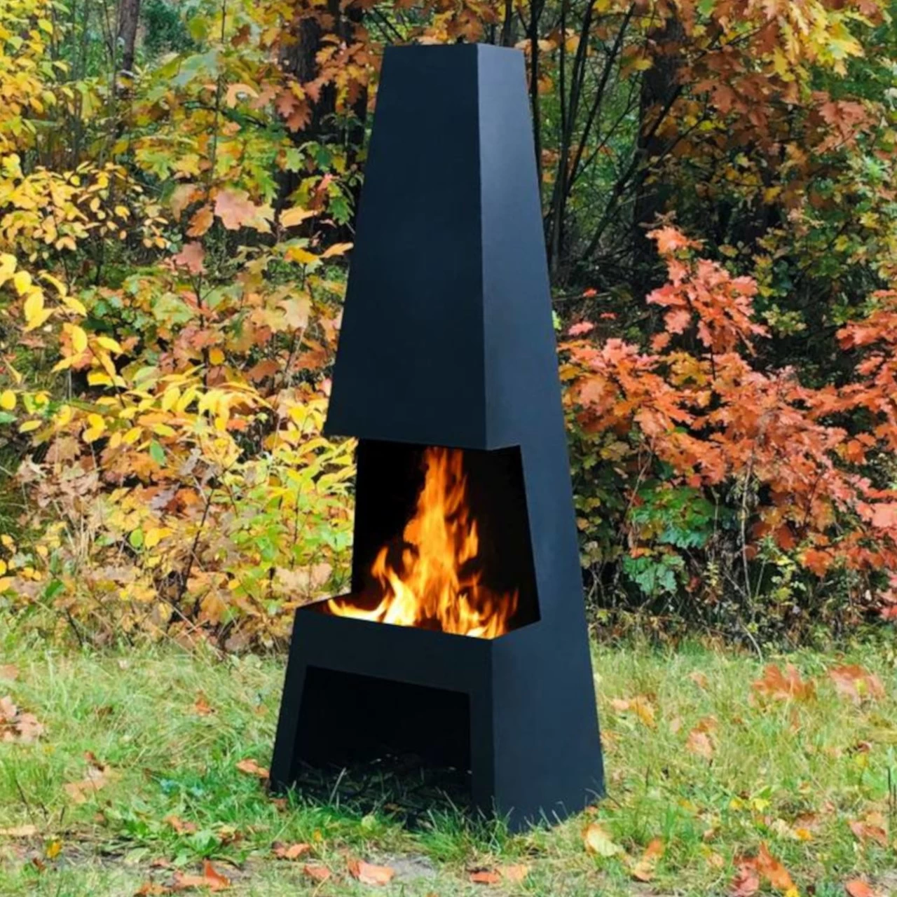 Outdoor/Garten Kamin Pular Schwarz – Bild 2